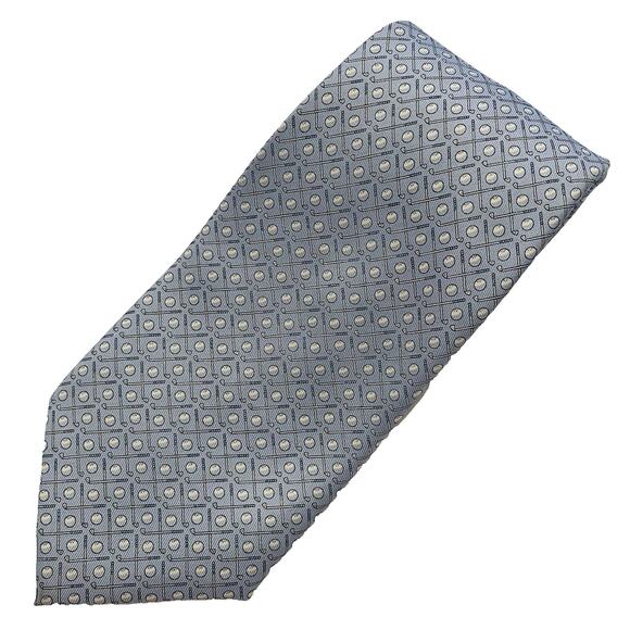 NEW Vineyard Vines Silk Tie Mens 58x3.5 Blue Golf Novelty Print Handmade Necktie - Picture 3 of 9